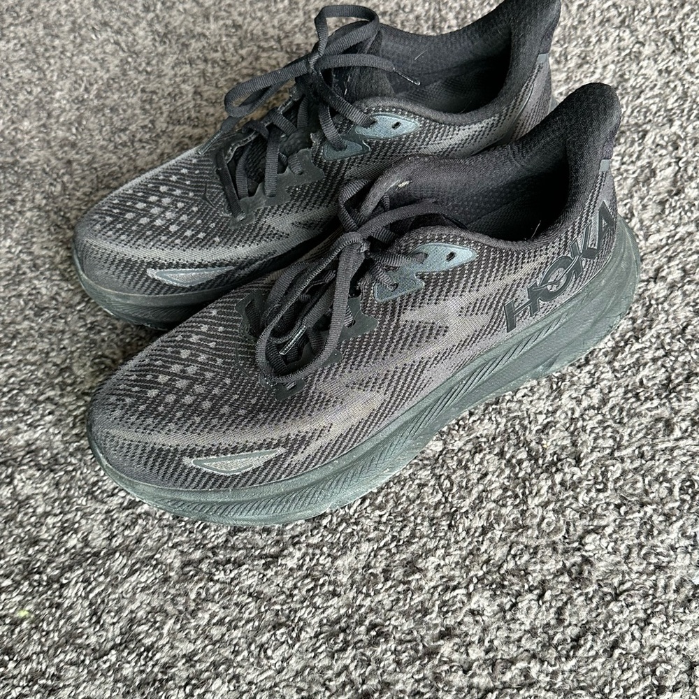 Hoka Women's Charcoal Athletic Shoes View 2
